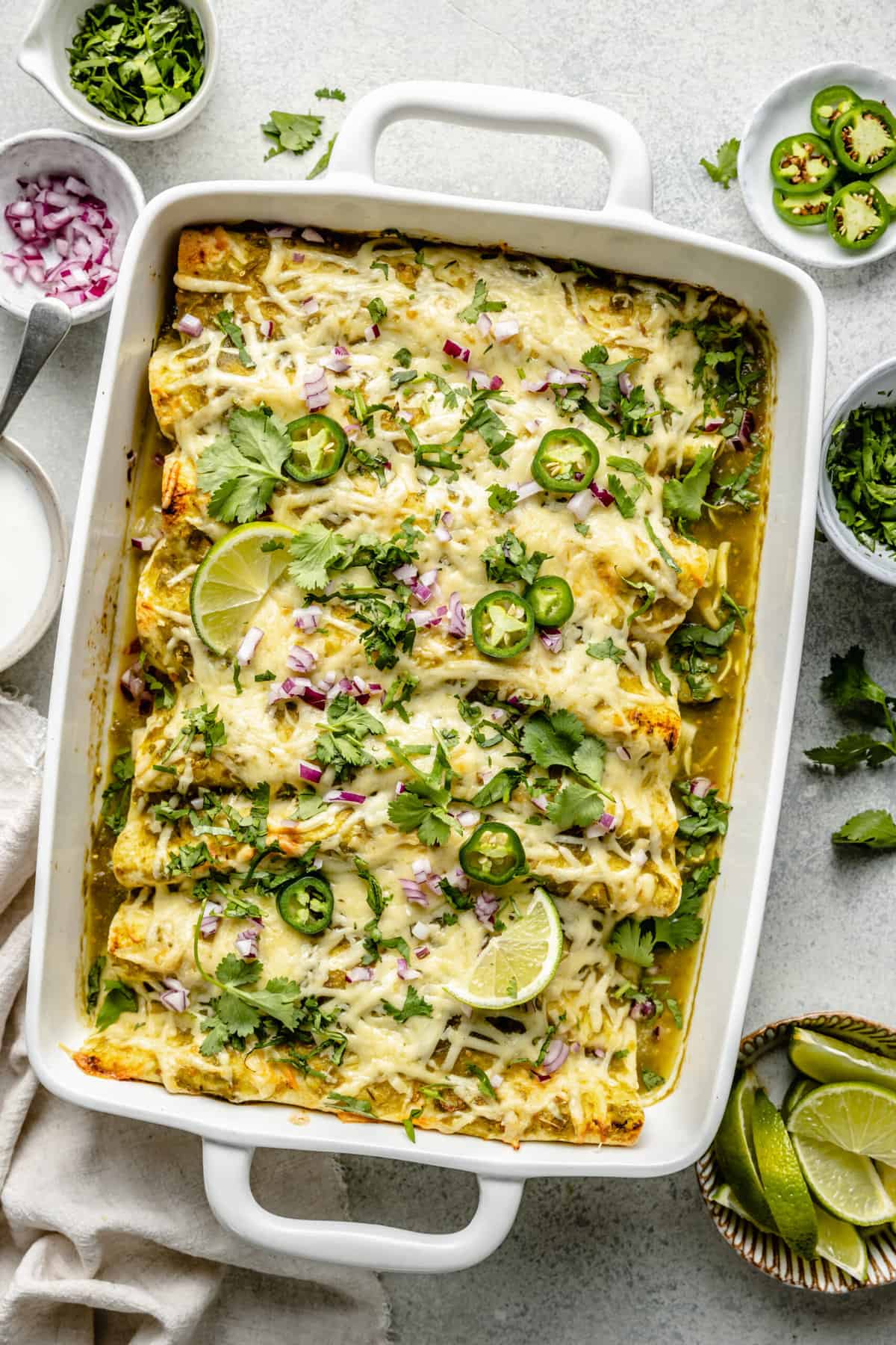Green Black Bean Enchiladas