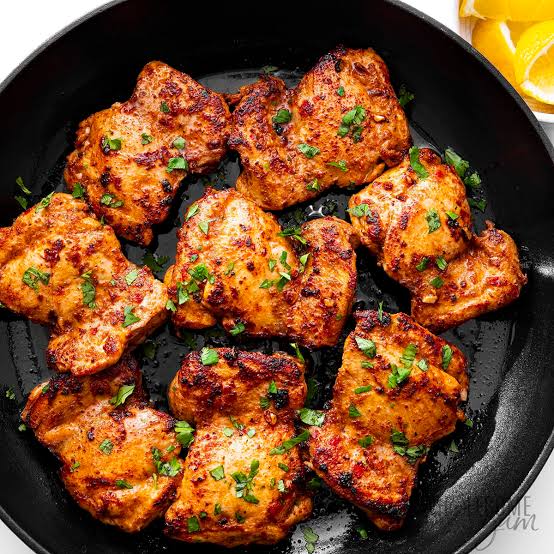 Protein Only: Harissa Roasted Chicken Thighs (15oz)