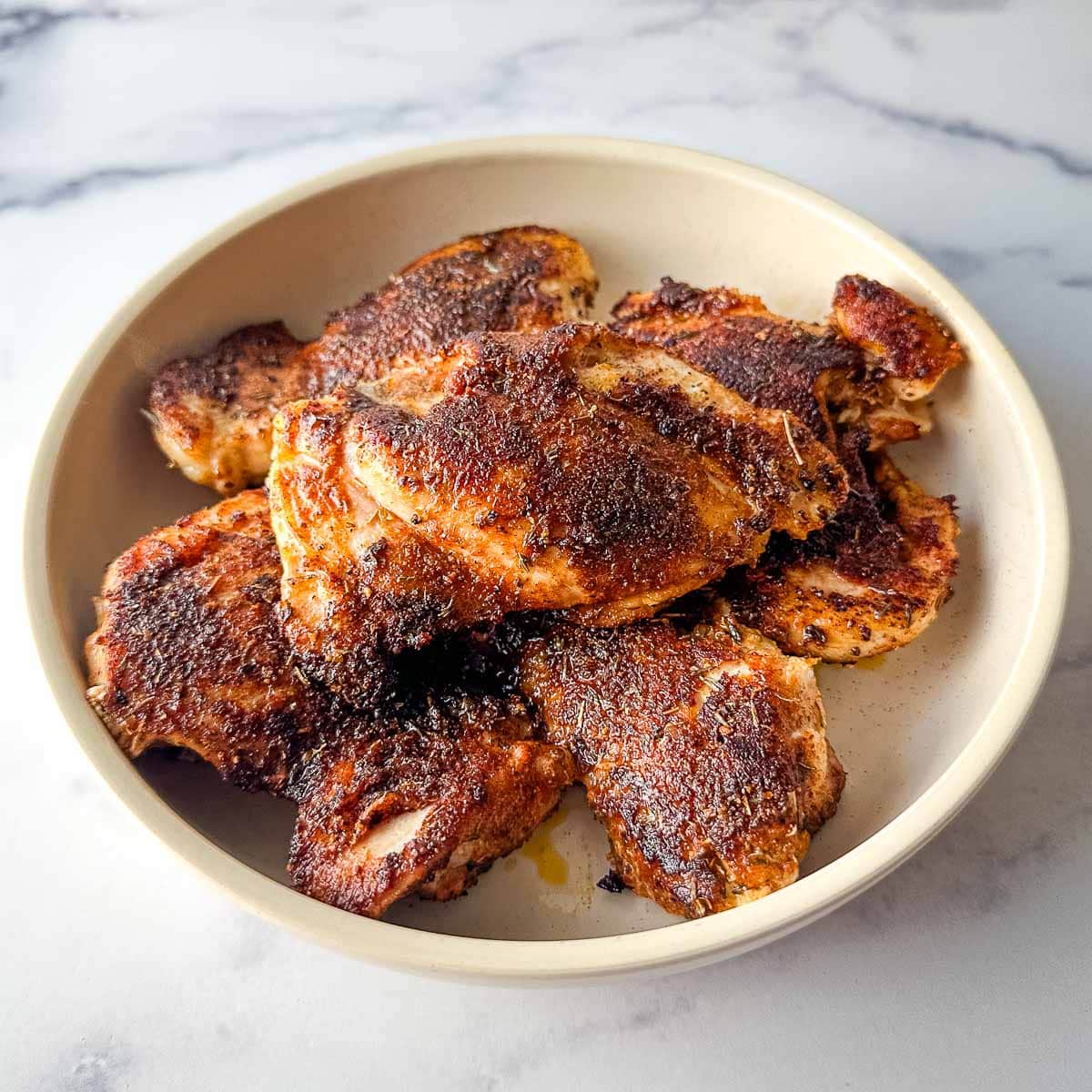 Protein Only: Blackened Skinless Chicken Thighs (15oz)