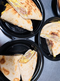 SAUSAGE, EGG & CHEESE PITA