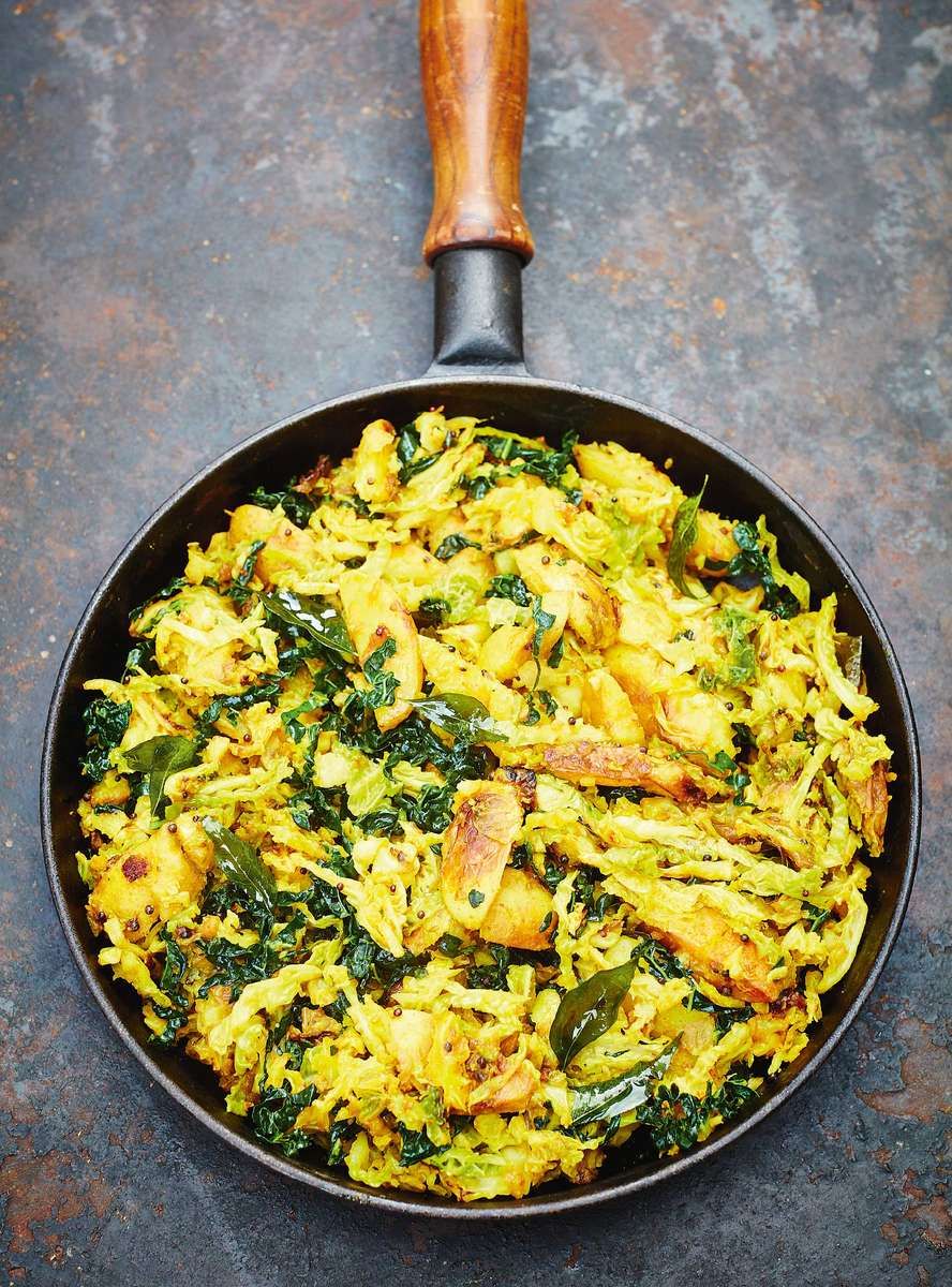 Garlic Curry Sautéed Cabbage 🌱