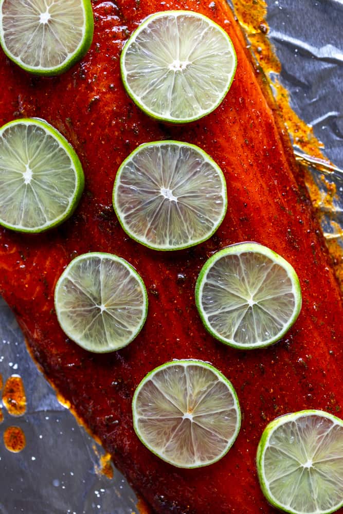 Chili Lime Swai Fish • 23g Protein • Roasted with lemon, garlic & Mediterranean herbs.
