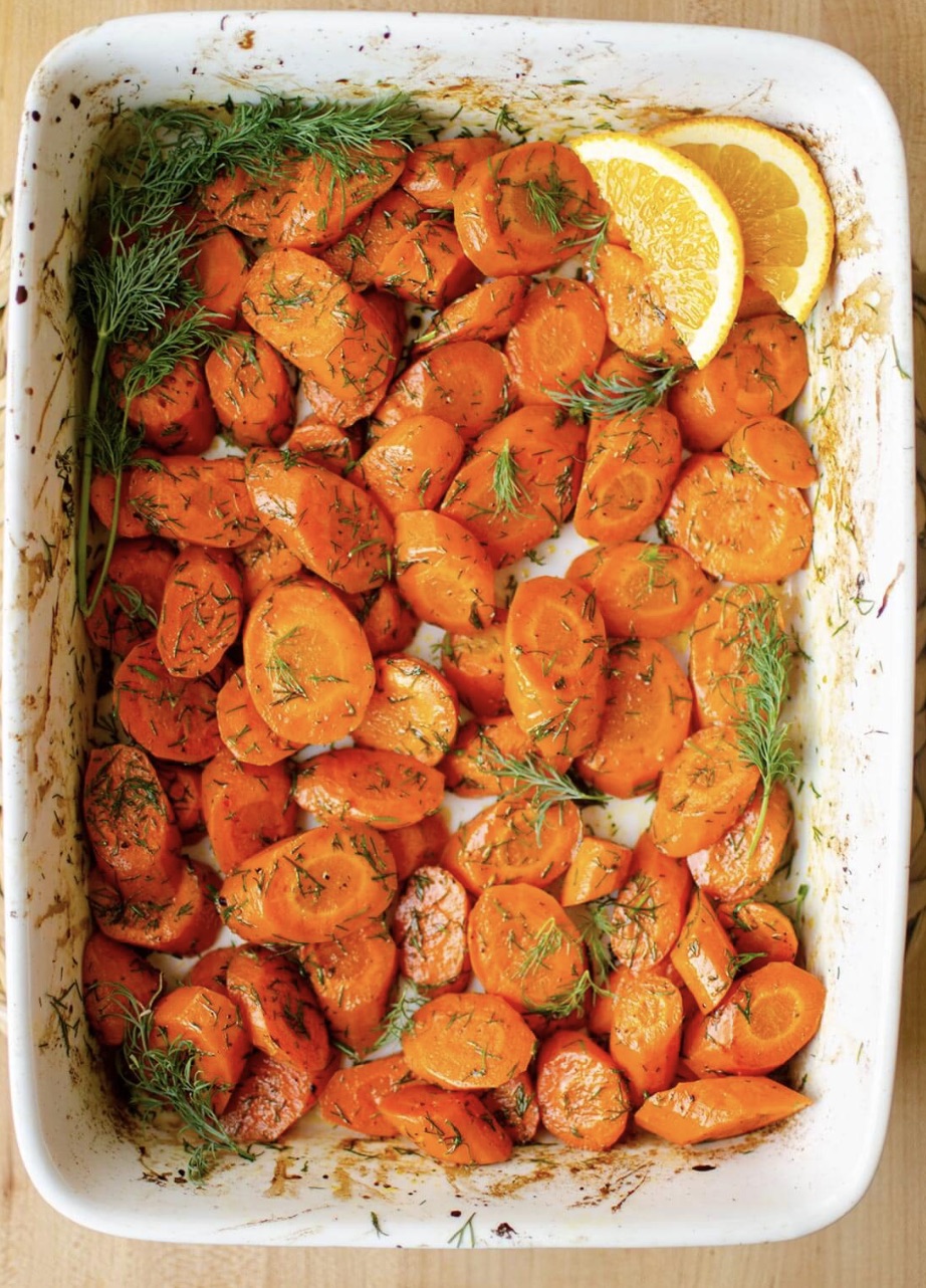Roasted Carrots w/ Lemon Zest 🌱