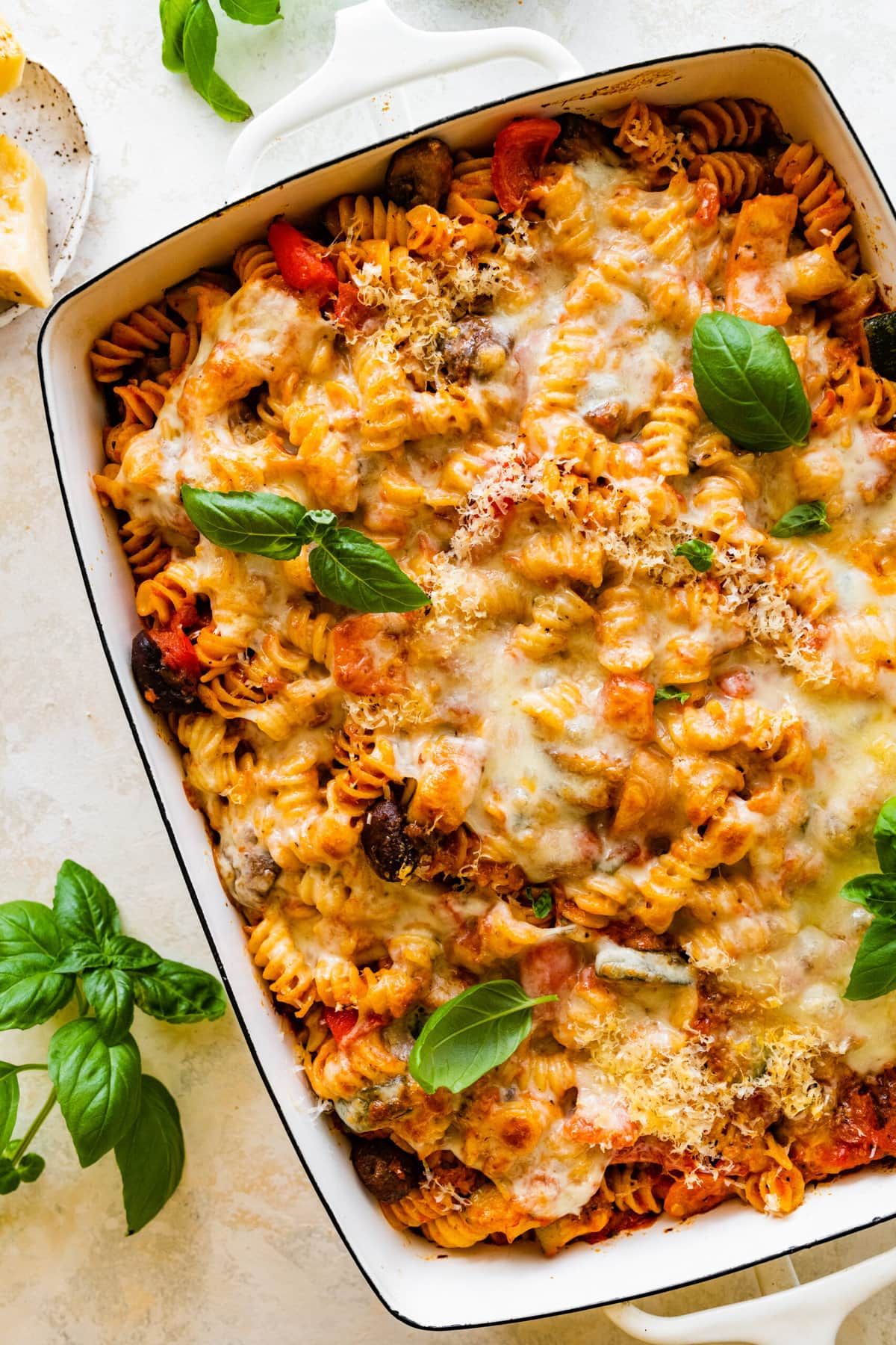 Three Cheese Baked Rotini 🌱